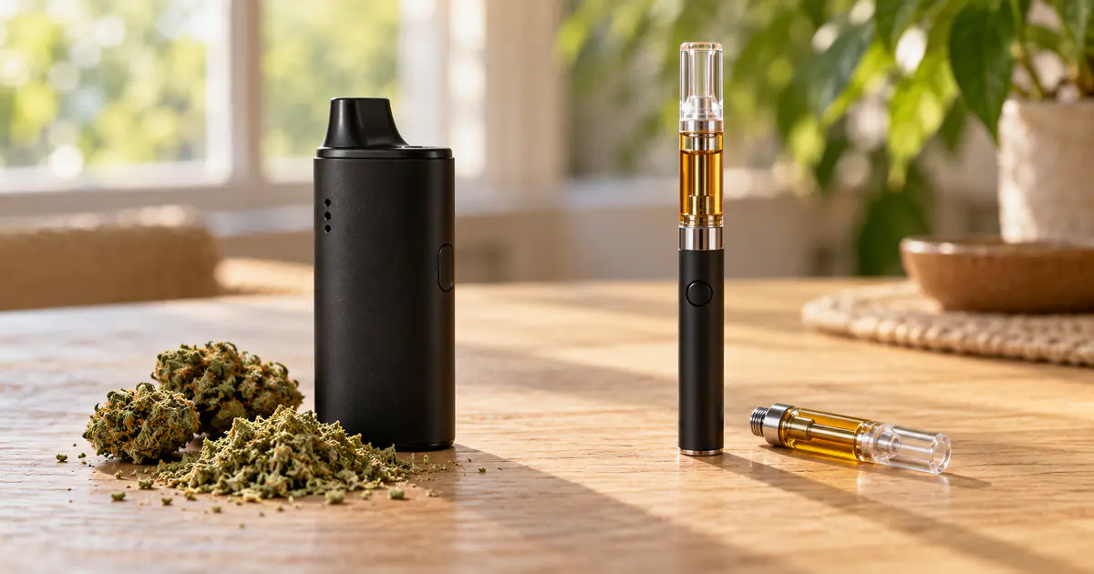 header image for the article Flower vs Carts: Strength, Cost, Flavor and What's Inside