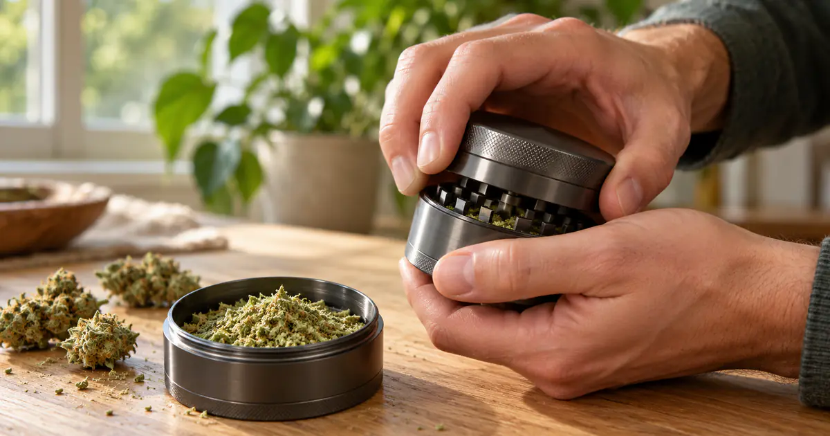 header image for the article How to Use a Weed Grinder (and How to Grind Without One)