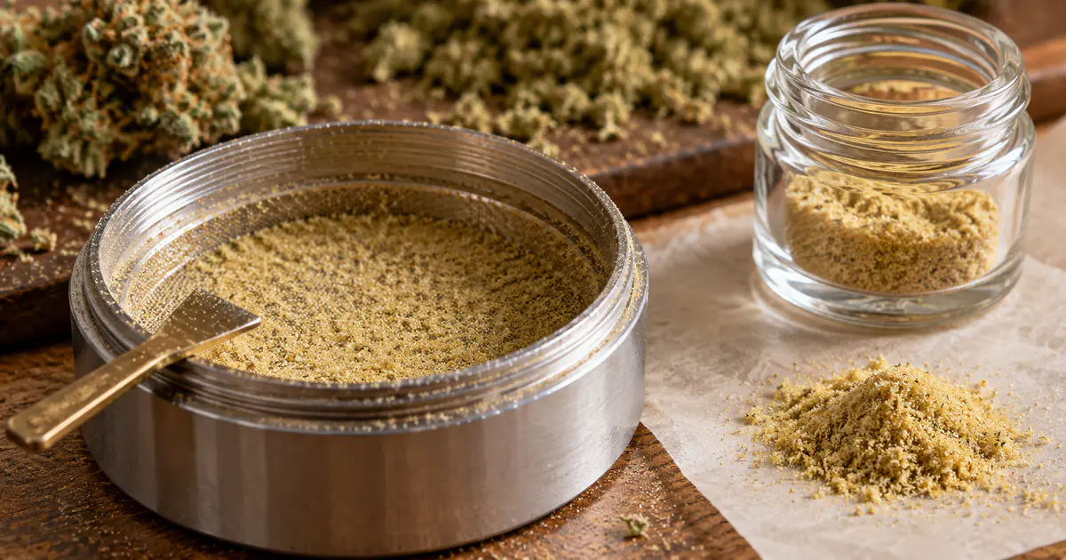 header image for the article What to Do With Kief: Vape It, Press It, or Bake With It