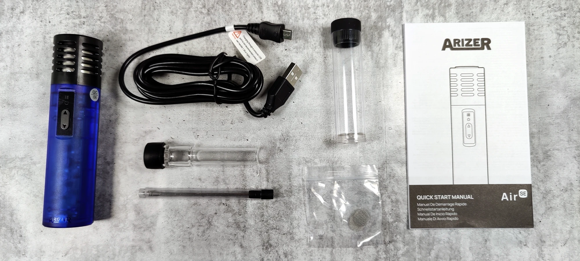 Arizer Air SE package contents