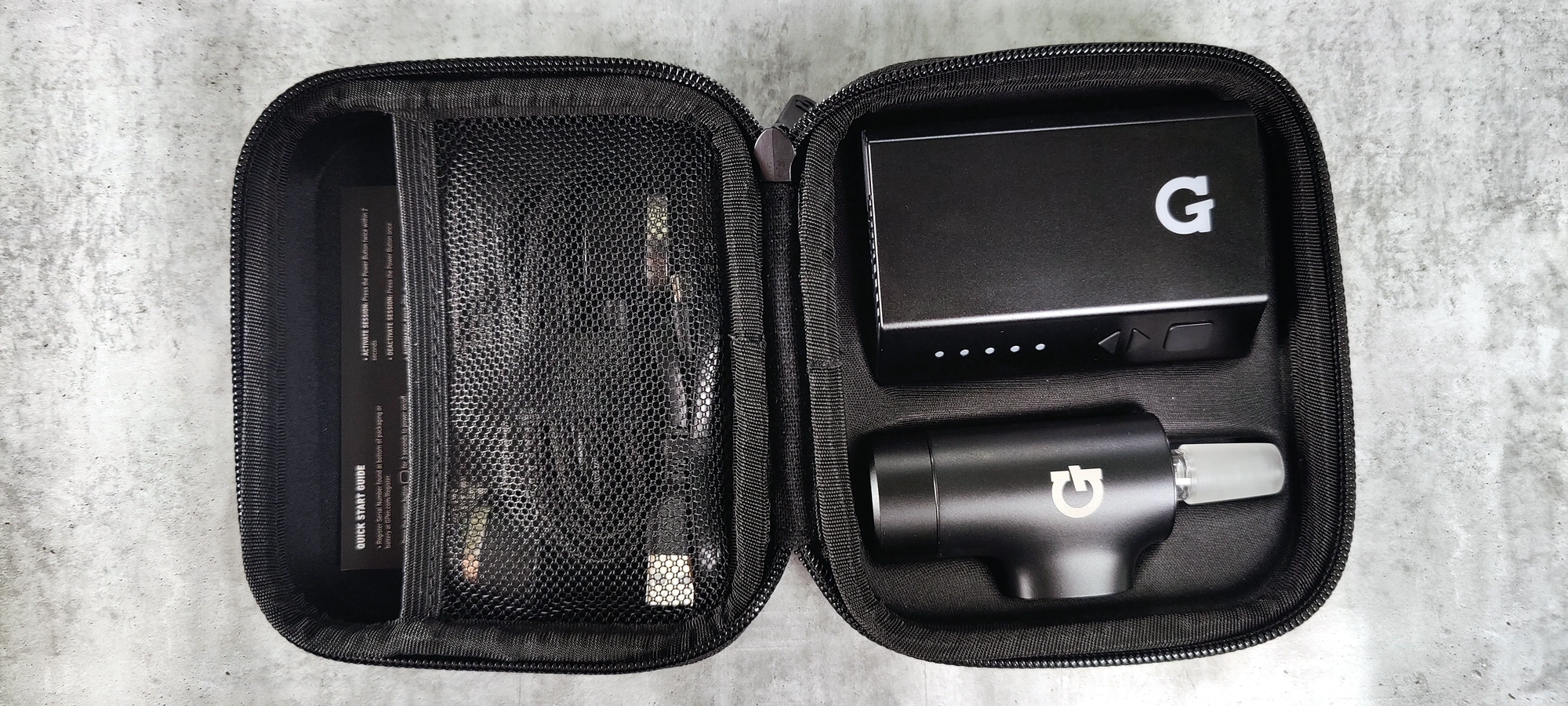 G Pen Hyer Packed into Travel Case