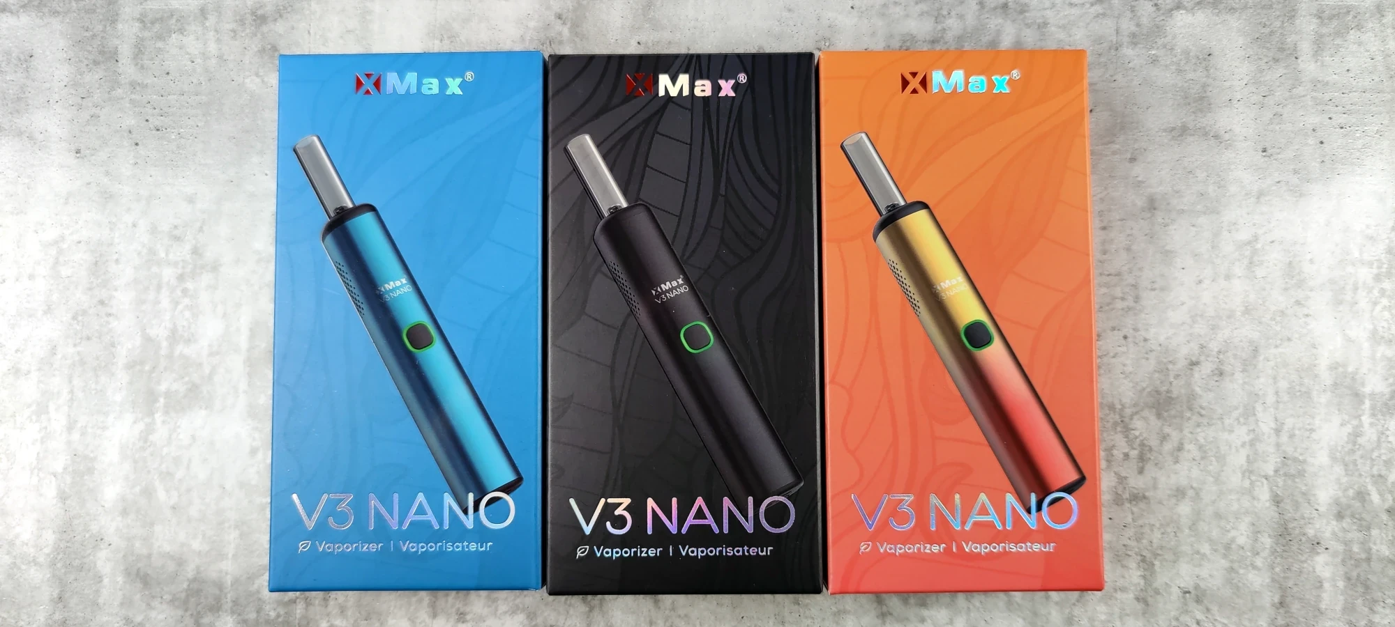 The various different colors of XMAX V3 Nano that are available